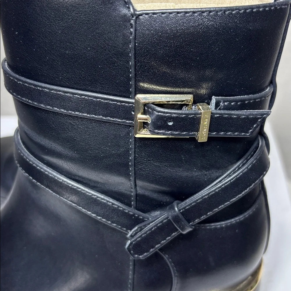 Calvin Klein Jasen Black Ankle Booties. Size 7.5 - Picture 9 of 11